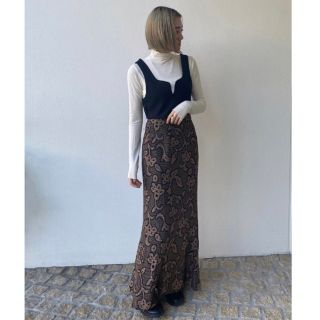 todayful Wool Slit Bustier ウールスリットビスチェ