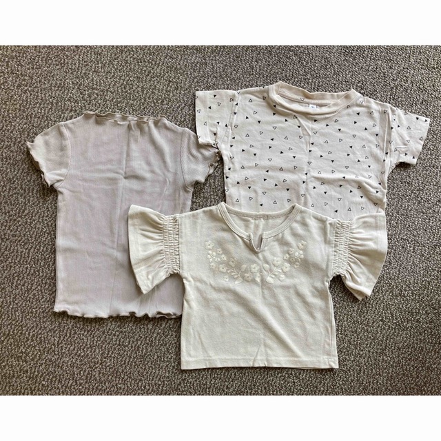 Tシャツ　保育園着　3枚 キッズ/ベビー/マタニティのキッズ服女の子用(90cm~)(Tシャツ/カットソー)の商品写真