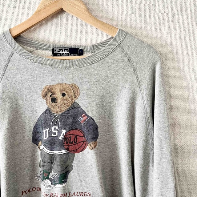 90年代 ポロバイ ラルフローレン ポロベア スウェット ヴィンテージ