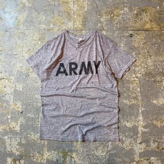 チャンピオン(Champion)の70s チャンピオン tシャツ USA製 グレー ARMY バータグ(Tシャツ/カットソー(半袖/袖なし))