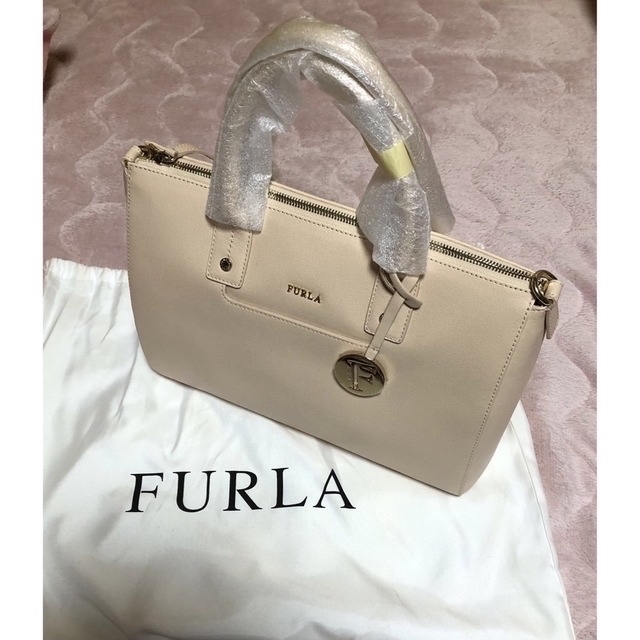 限界値下げ【新品•未使用】FURLA フルラ2wayバッグ‼️ピンクベージュ❗️-