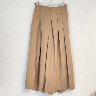 ムジルシリョウヒン(MUJI (無印良品))のMUJI 乾きやすいストレッチはかまパンツ S ベージュ(カジュアルパンツ)