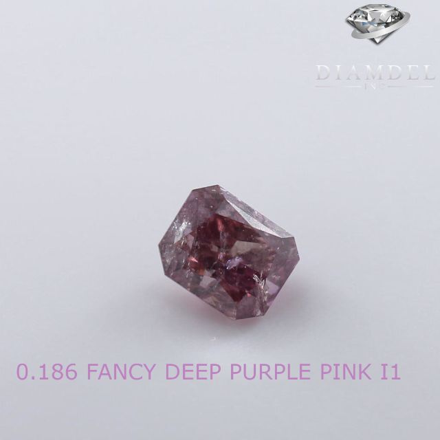 箱付状態ピンクダイヤモンドルース/ F.D.PURPLE PINK/ 0.186 ct.