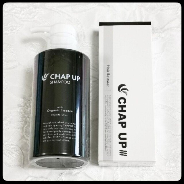 CHAP UP(チャップアップ)のチャップアップ　CHAP UP　育毛剤120ml＋シャンプー300mlセット コスメ/美容のヘアケア/スタイリング(シャンプー/コンディショナーセット)の商品写真