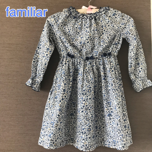 familiar(ファミリア)のfamiliar ファミリア　小花柄ワンピース　リバティ　120cm キッズ/ベビー/マタニティのキッズ服女の子用(90cm~)(ワンピース)の商品写真