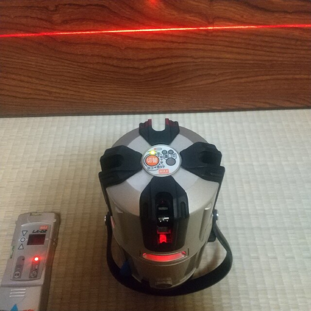 専用MAX レーザー墨出し器 LA-801 受光器付属 自転車