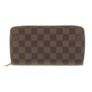 ルイヴィトン(LOUIS VUITTON)の【本物保証】 超美品 ルイヴィトン LOUIS VUITTON ダミエ ジッピーウォレット ラウンドファスナー長財布 エベヌ N41661(財布)