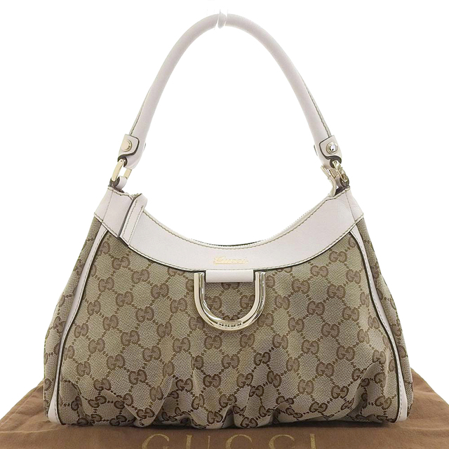 布袋付 超美品 グッチ GUCCI アビー GGキャンバス ワンショルダー