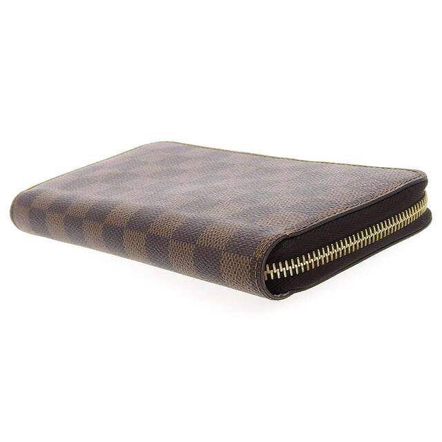 【本物保証】 超美品 ルイヴィトン LOUIS VUITTON ダミエ ジッピーウォレット ラウンドファスナー長財布 エベヌ ローズバレリーヌ N60046