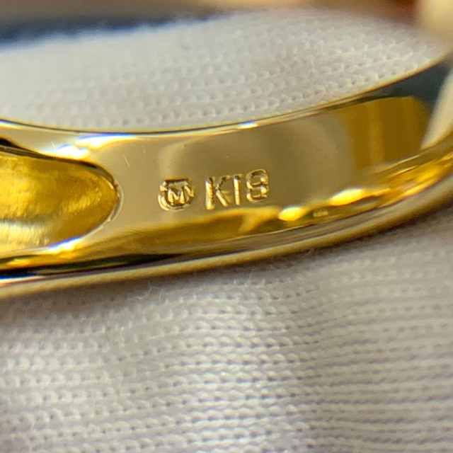 K18YG石K18YG ミキモト　アコヤ真珠　約7.3mm リング　指輪