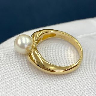 MIKIMOTO - K18YG ミキモト アコヤ真珠 約7.3mm リング 指輪の通販 by