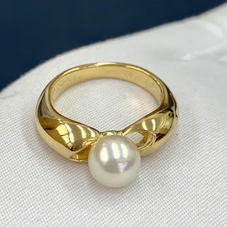 MIKIMOTO - K18YG ミキモト アコヤ真珠 約7.3mm リング 指輪の通販 by