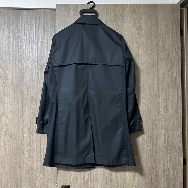 COMME CA MEN(コムサメン)のコムサメン　ブラックトレンチコート　サイズS メンズのジャケット/アウター(トレンチコート)の商品写真
