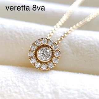 ヴェレッタオッターヴァ(veretta 8va)のヴェレッタオッターヴァ　ダイヤモンド　ネックレス　K18 (ネックレス)