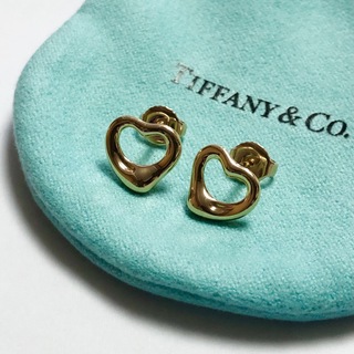Tiffany & Co. - ティファニー エルサペレッティ K18オープンハート ピアス