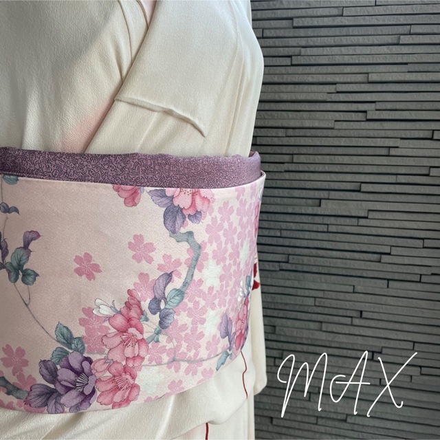 正絹　兵児帯　1846 半幅帯　ハンドメイド　大人用　MAX 1