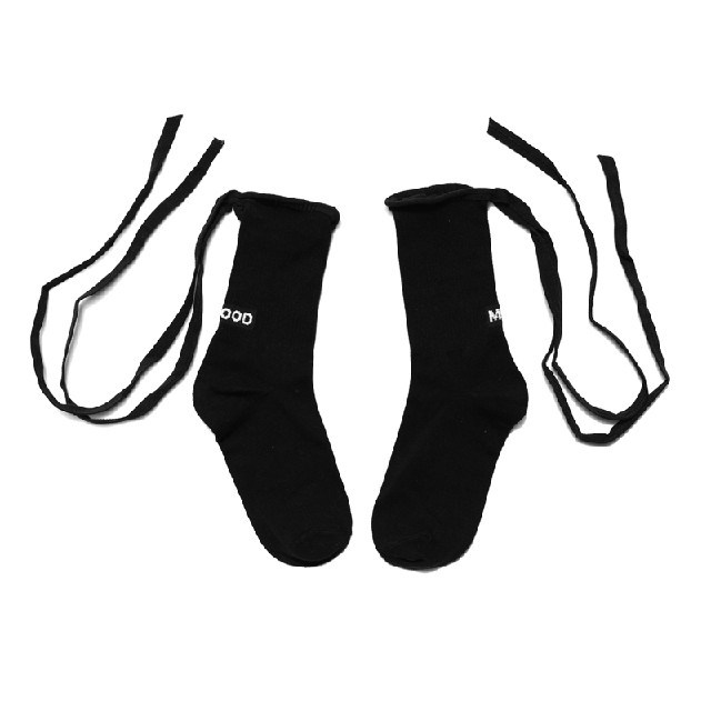 B⑧4 レディース 靴下 韓国 原宿 デザイン クール ロリータ リボン レディースのレッグウェア(ソックス)の商品写真