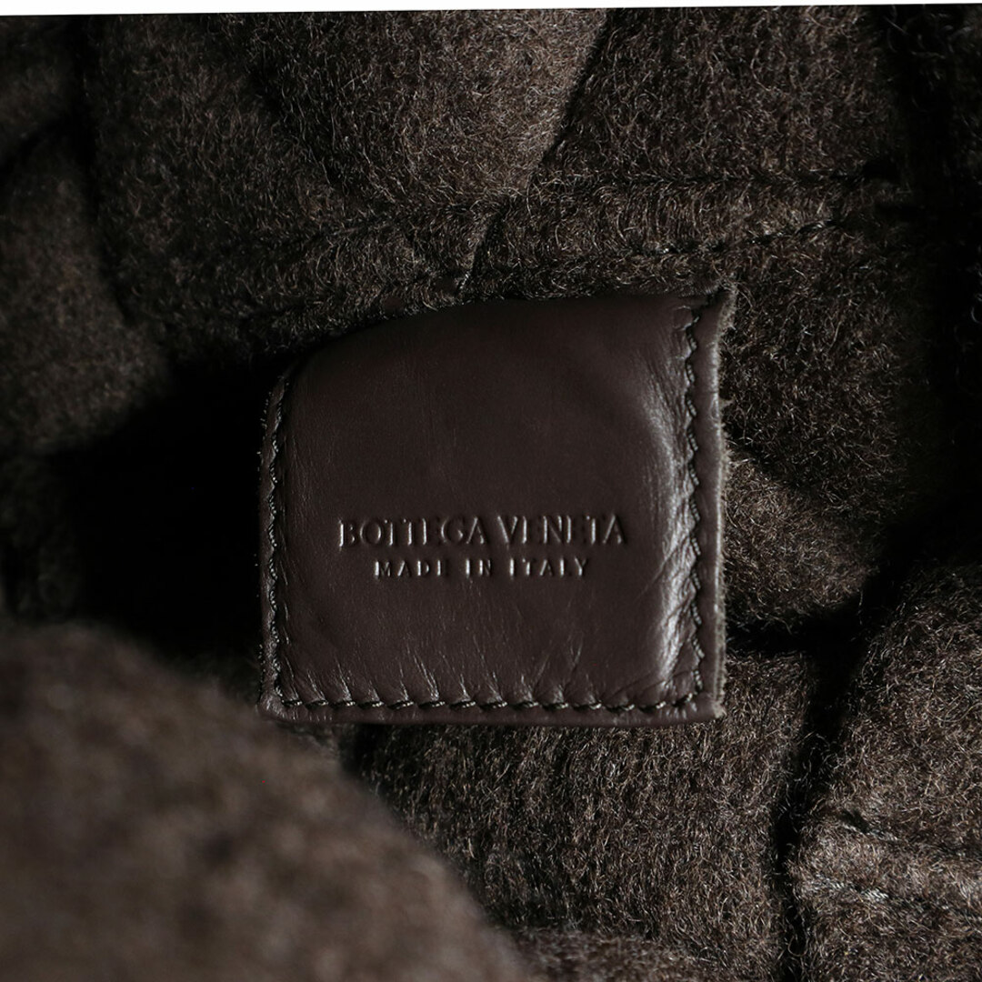 Bottega Veneta(ボッテガヴェネタ)のボッテガヴェネタ パデッド トートバッグ カーフスキン レザー ウール フォンダン ブラウン 茶 641096 BOTTEGA VENETA（未使用　展示品） メンズのバッグ(トートバッグ)の商品写真