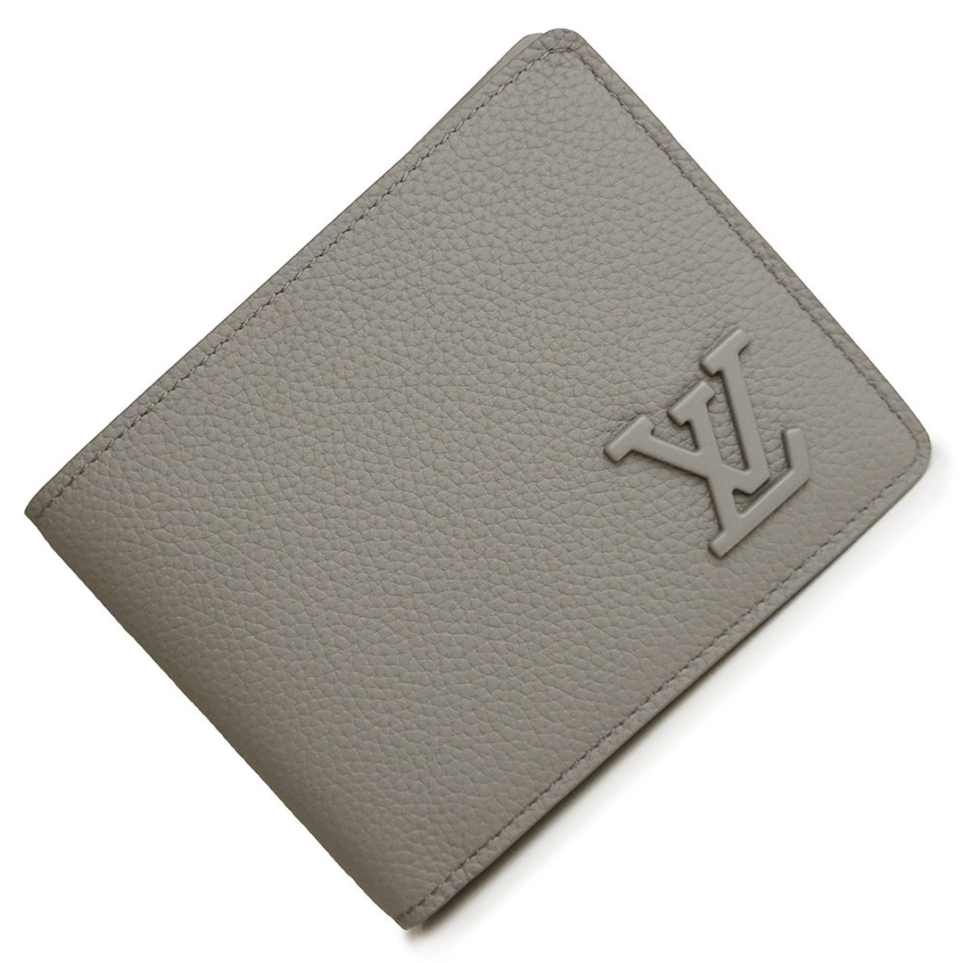 LOUIS VUITTON(ルイヴィトン)のルイ ヴィトン ポルトフォイユ ミュルティプル 二つ折り財布 札入れ アエログラム レザー カーフ グレー M81026 箱付 LOUIS VUITTON（新品・未使用品） メンズのファッション小物(折り財布)の商品写真