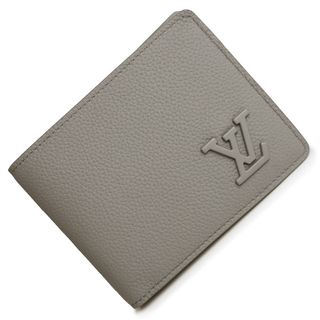 ルイヴィトン(LOUIS VUITTON)のルイ ヴィトン ポルトフォイユ ミュルティプル 二つ折り財布 札入れ アエログラム レザー カーフ グレー M81026 箱付 LOUIS VUITTON（新品・未使用品）(折り財布)