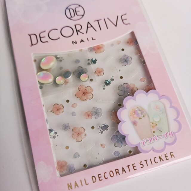 ネイルシール Decorative nail 花柄 ３枚セット コスメ/美容のネイル(デコパーツ)の商品写真