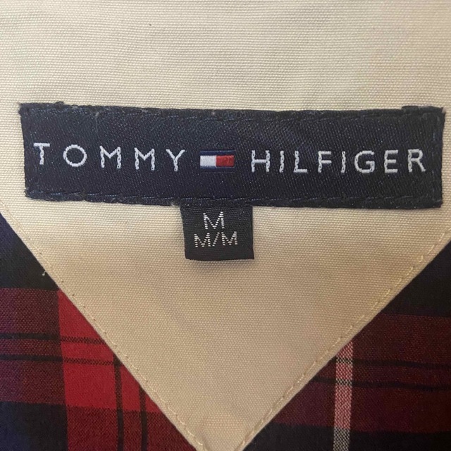 TOMMY HILFIGER(トミーヒルフィガー)のR62 トミーヒルフィガー スイングトップ 古着ブルゾン ノバチェック ベージュ メンズのジャケット/アウター(ブルゾン)の商品写真