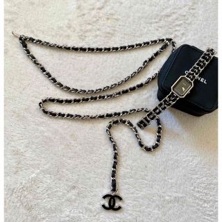 シャネル(CHANEL)の美品　シャネル　プルミエールウォッチ&チェーンベルトセット(腕時計)