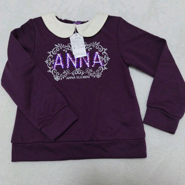 ANNA SUI MINI 胸元スパンコールトレーナー