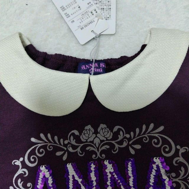 ANNA SUI MINI 胸元スパンコールトレーナー