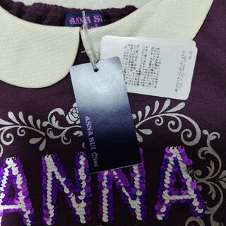 ANNA SUI MINI 胸元スパンコールトレーナー