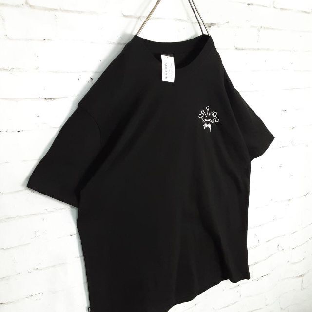 新品!!海外限定!!希少STUSSY クラウン ブラック ビッグサイズ Tシャツ