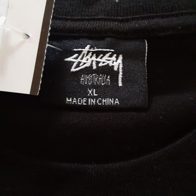 新品!!海外限定!!希少STUSSY クラウン ブラック ビッグサイズ Tシャツ