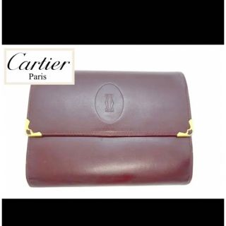 A カルティエ Cartier レッド 赤 財布 ヴィンテージ ウォレット