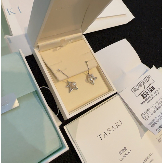 TASAKI(タサキ)のタサキ コメット プラス ダイヤモンド パヴェ ピアス 定価729,300円 レディースのアクセサリー(ピアス)の商品写真