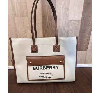 BURBERRY - 【最終】BURBERRY バーバリー キャンバス フレヤ トート