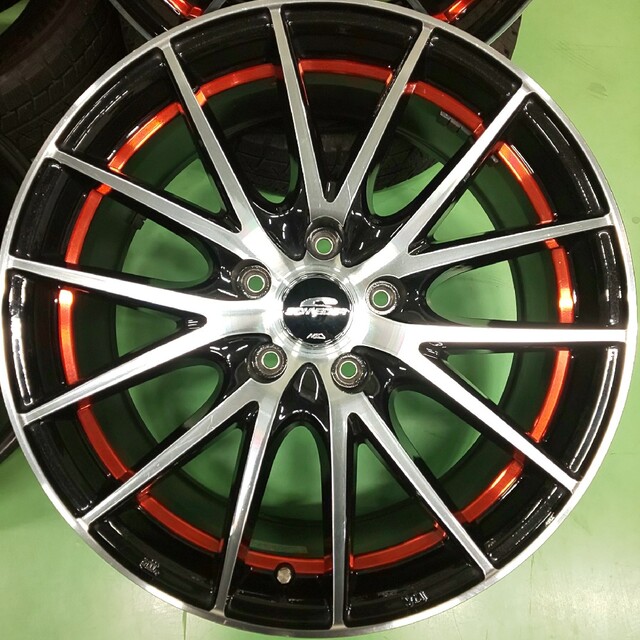 送料無料!美品A-TECH 18インチ×新品タイヤ選択自由215/45R18等 【爆