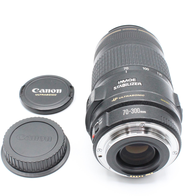 白 フリル付 傷無しの極上美品❤️Canon EF70-300mm F4-5.6 IS USM