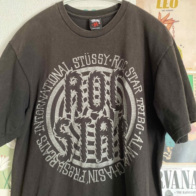 【SALE中！】ステューシー インターナショナル Tシャツ M 黒 ブラック.