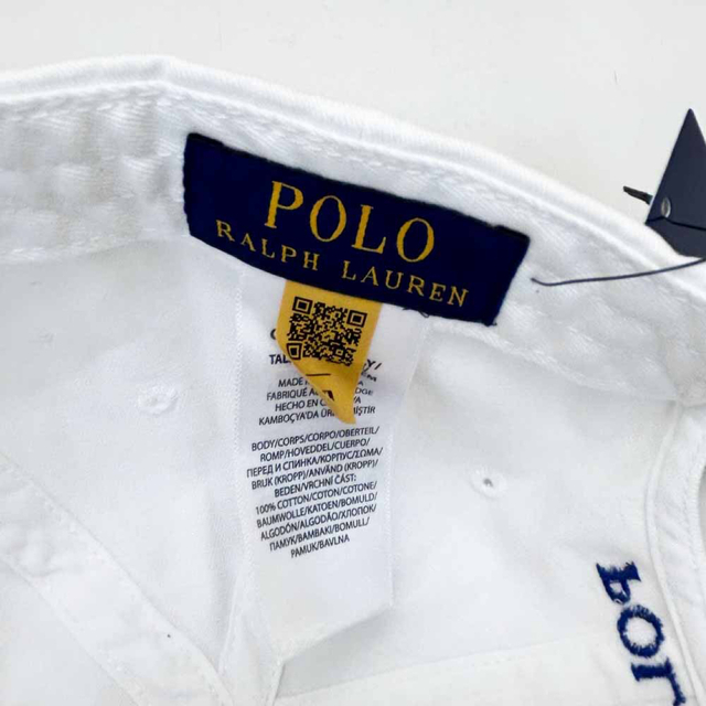 POLO RALPH LAUREN(ポロラルフローレン)の新品 ポロ ラルフローレン メンズキャップ 710548524 ホワイト メンズの帽子(キャップ)の商品写真