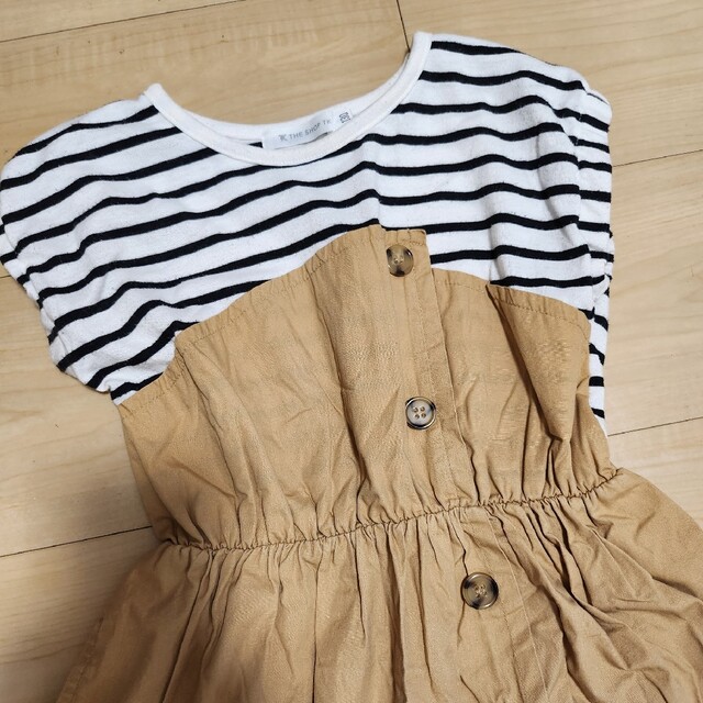 THE SHOP TK(ザショップティーケー)のTHE SHOP TK ワンピース ドッキング 130 キッズ/ベビー/マタニティのキッズ服女の子用(90cm~)(ワンピース)の商品写真