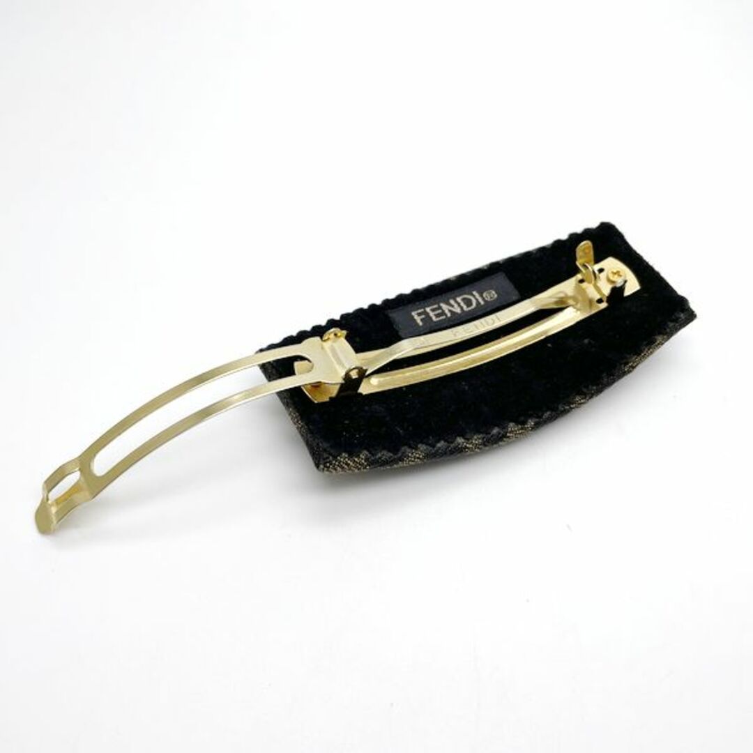FENDI ズッカ ヘアアクセサリー FFロゴ 髪留め ヴィンテージ バレッタ