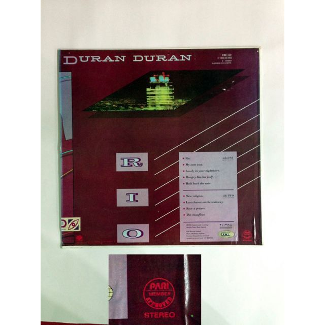 激レア! LP DURAN DURAN/RIO Philippines盤_1 お買い得 16750円 www
