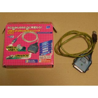 USB2.0⇔UltlaSCSIコンバータ、SCSIケーブル・ターミネータセット(PC周辺機器)