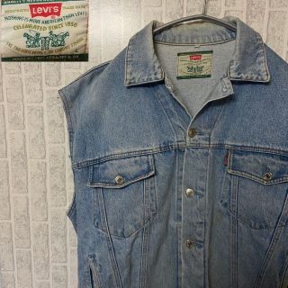 リーバイス(Levi's)の【90s】リーバイス LEVI’S デニムベスト リメイク古着ジャケット(Gジャン/デニムジャケット)