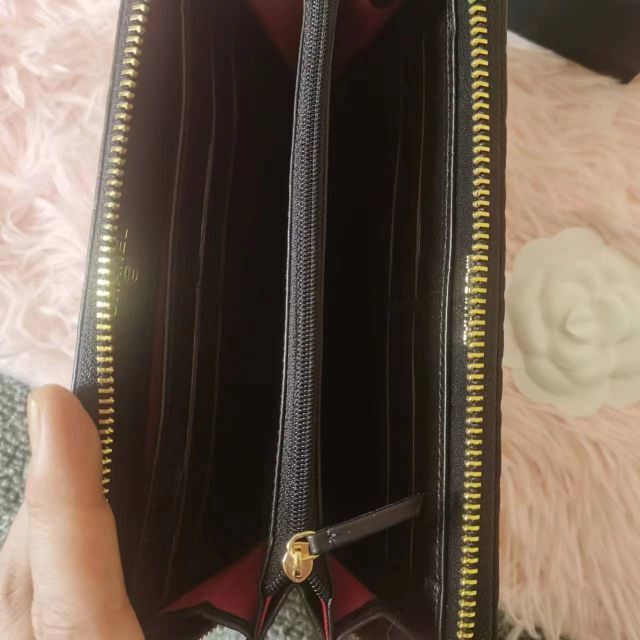 キナリ・ベージュ 美品 シャネル カメリア 5ステッチ ラムスキン