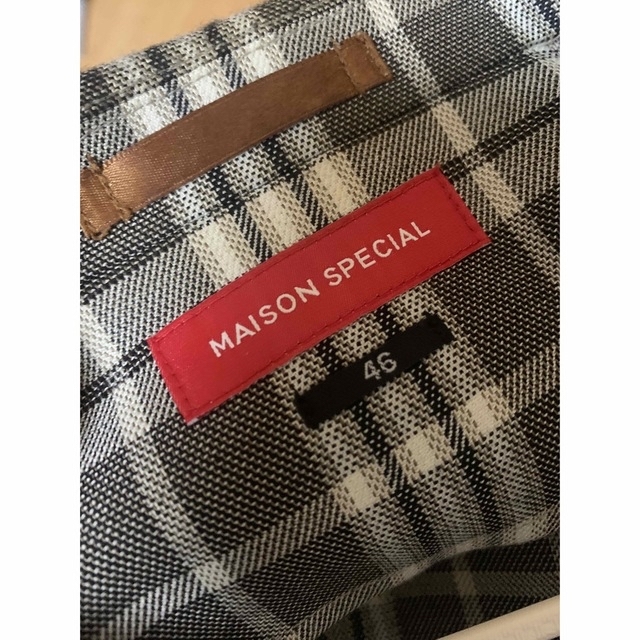 値下げ中！MAISON SPECIAL チェックジャケット