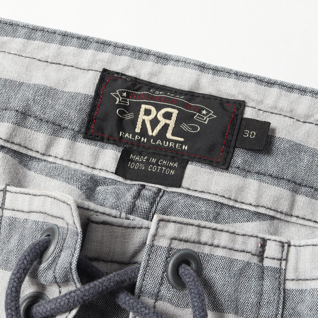 RRL(ダブルアールエル)のRRL ダブルアールエル ショートパンツ ボーダーサーフショーツ グレー 30 ボトムス シンプル カジュアル ブランド 着回し 【メンズ】【中古】 メンズのパンツ(ショートパンツ)の商品写真