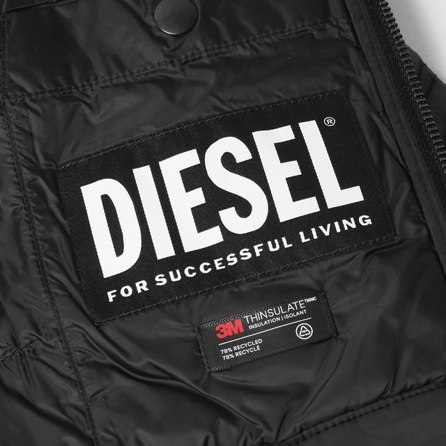 DIESEL ディーゼル ジャケット シャーク スカル キルティング パテッド