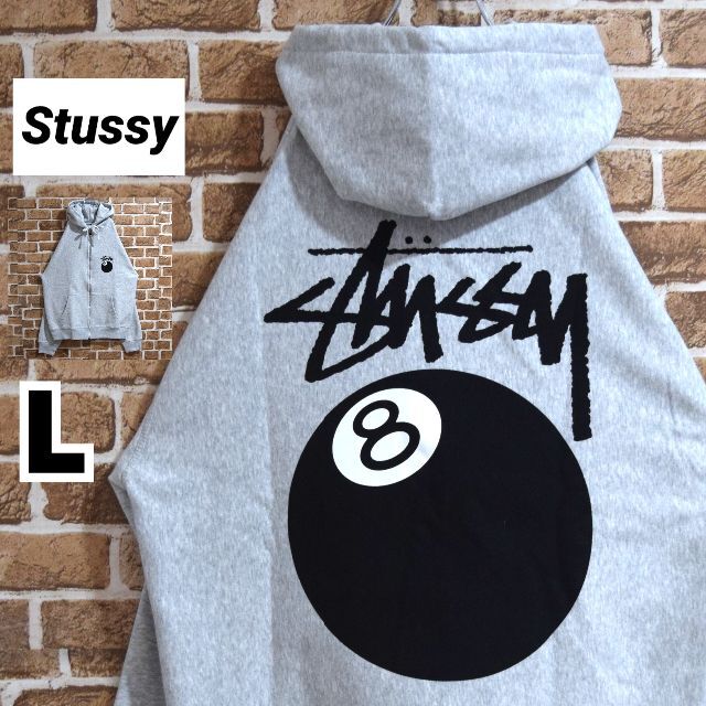 STUSSY - 《ステューシー》正規・新品タグ 8ボール グレー L ...