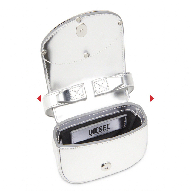 DIESEL - DIESEL ディーゼル 1Dr ミニバッグ シルバーの通販 by らき